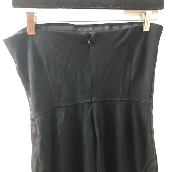 Gap Y2K Side Stripe Strapless Dress Sz 4 - Picture 6 of 9
